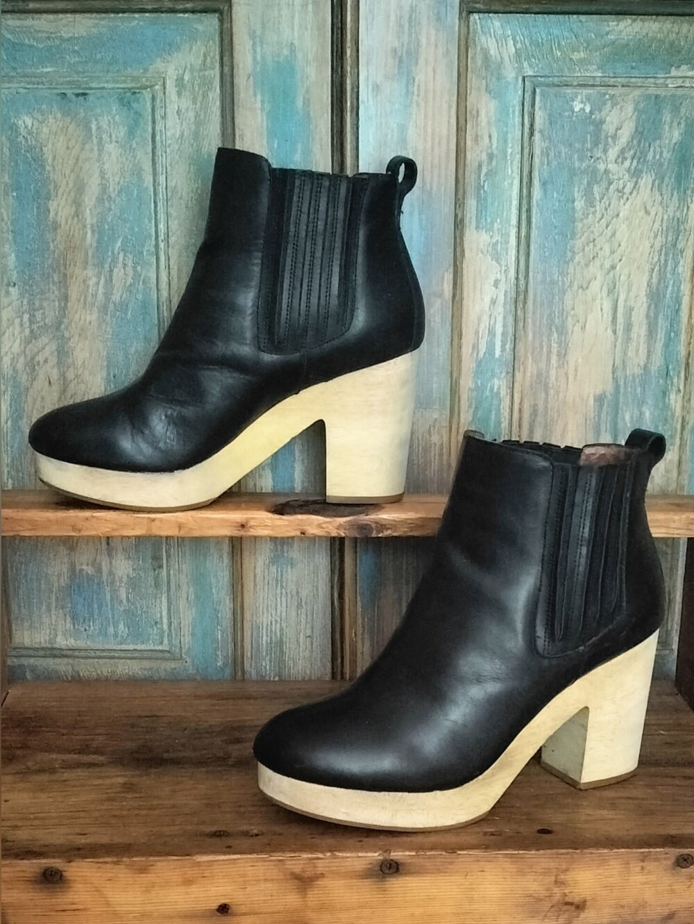 Madewell Marco Platform Clog Chelsea Boots Ankle Booties Pull On 9.5